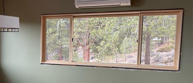 new clad wood windows installed