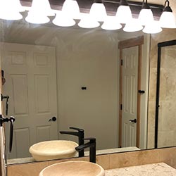 a custom mirror installed in Broomfield, CO